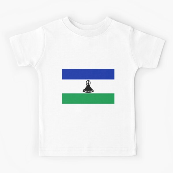 Lesotho flag word kids t