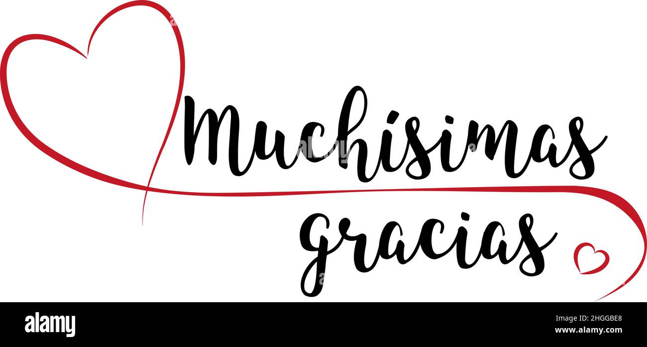 Thank you in spanish stock vector images