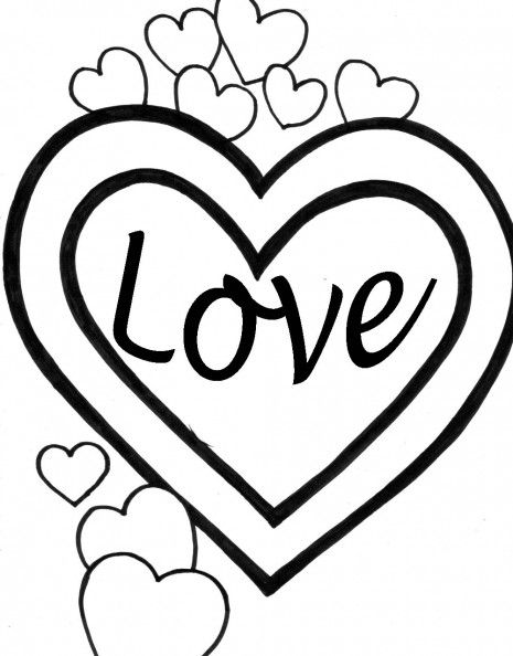Dibujos de corazon de amor para imprimir y pintar colorear imãgen dibujos de corazon pãginas para colorear de princa corazon