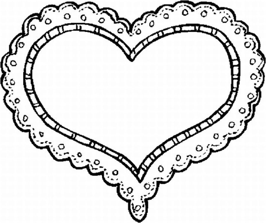 Coloring pages heart printable for kids adults free to download