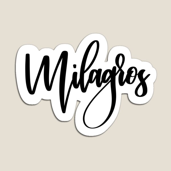 Milagros magnet for sale by simpatica