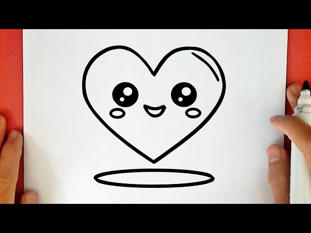 O dibujar un corazon kawaii