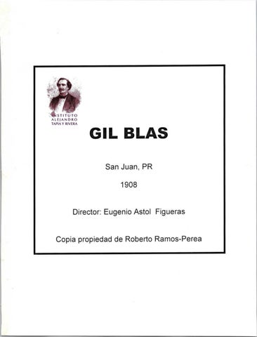 Iatr gil blas revista literaria y teatral puertorriqueãa by instituto alejandro tapia y rivera
