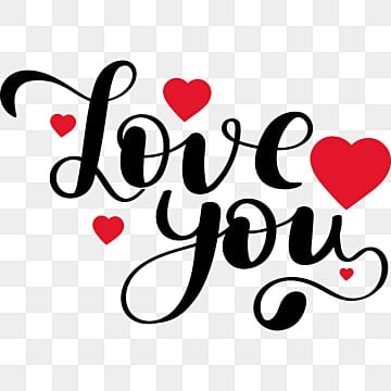 Love you text png vector psd and clipart with transparent background for free download
