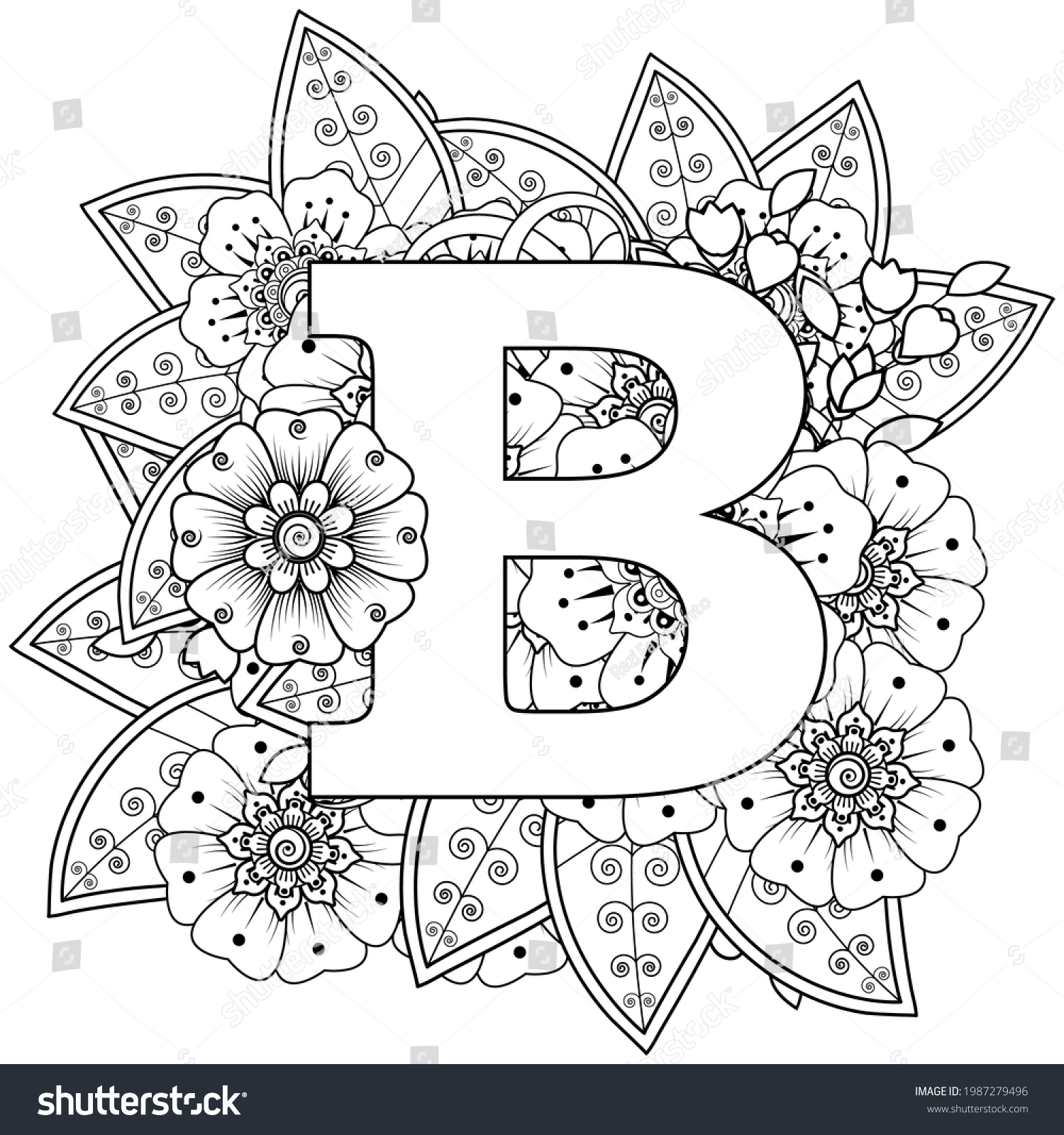 B mandala over royalty