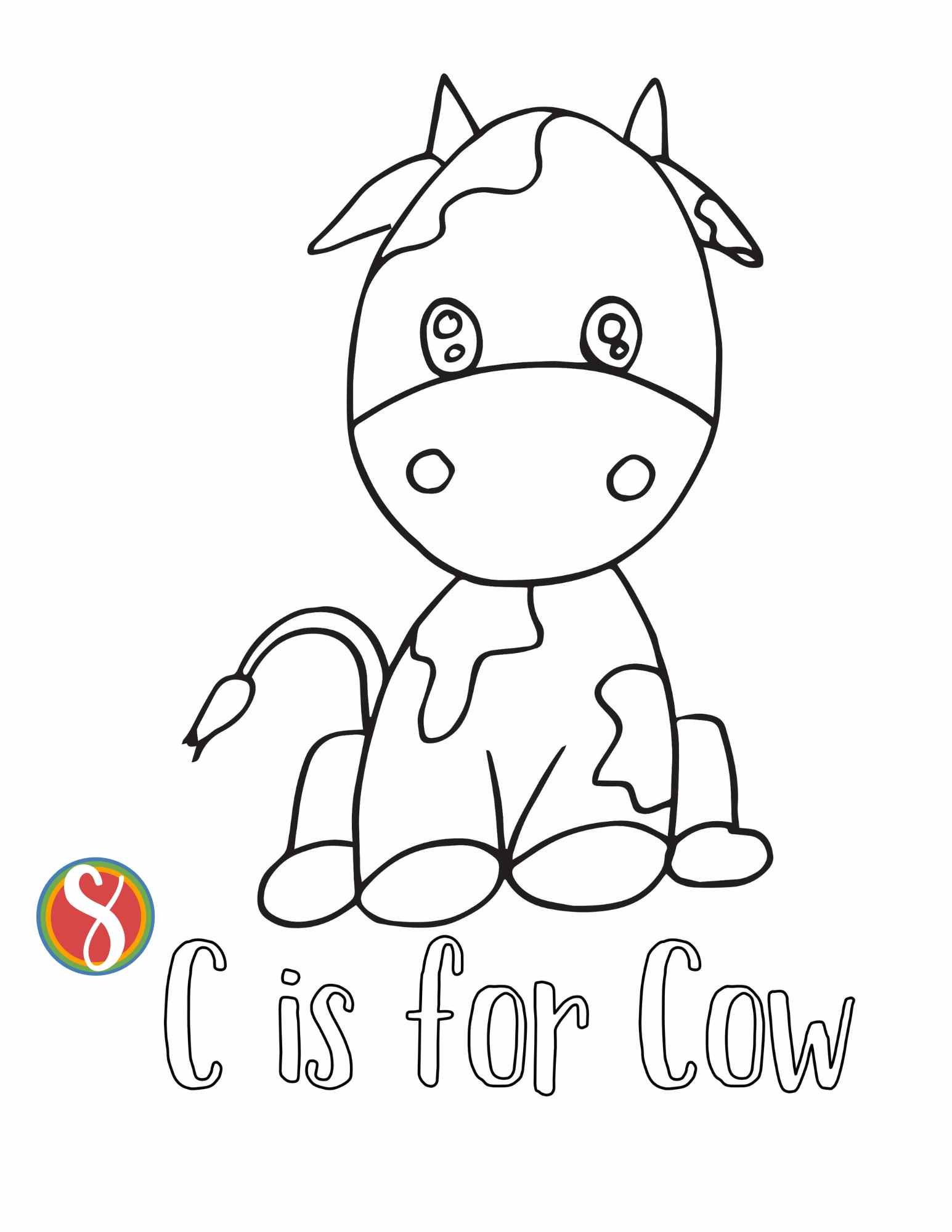 Free letter c coloring pages â stevie doodles
