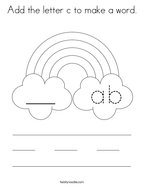 Letter c coloring pages