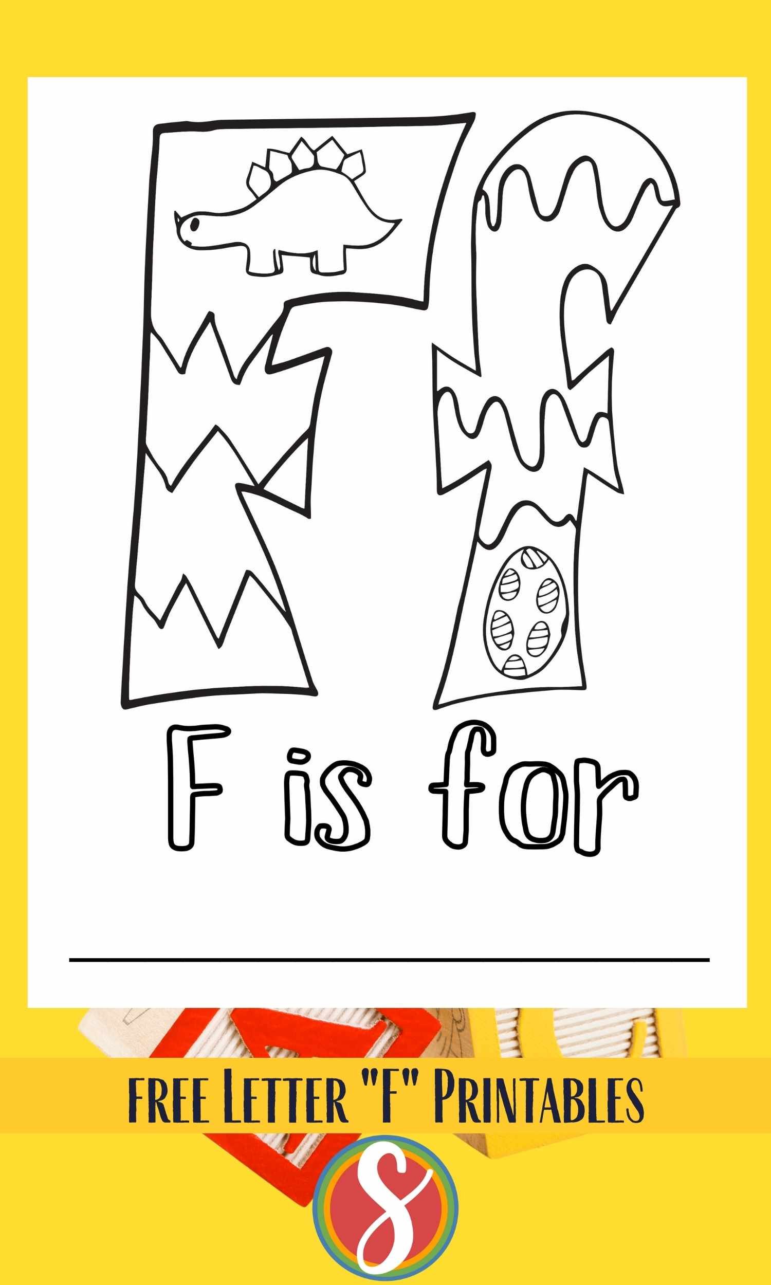 Free f coloring pages â stevie doodles