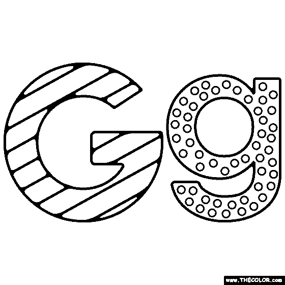 Alphabet online coloring pages