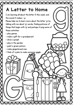 Beginning sounds letter g by from the pond tpt