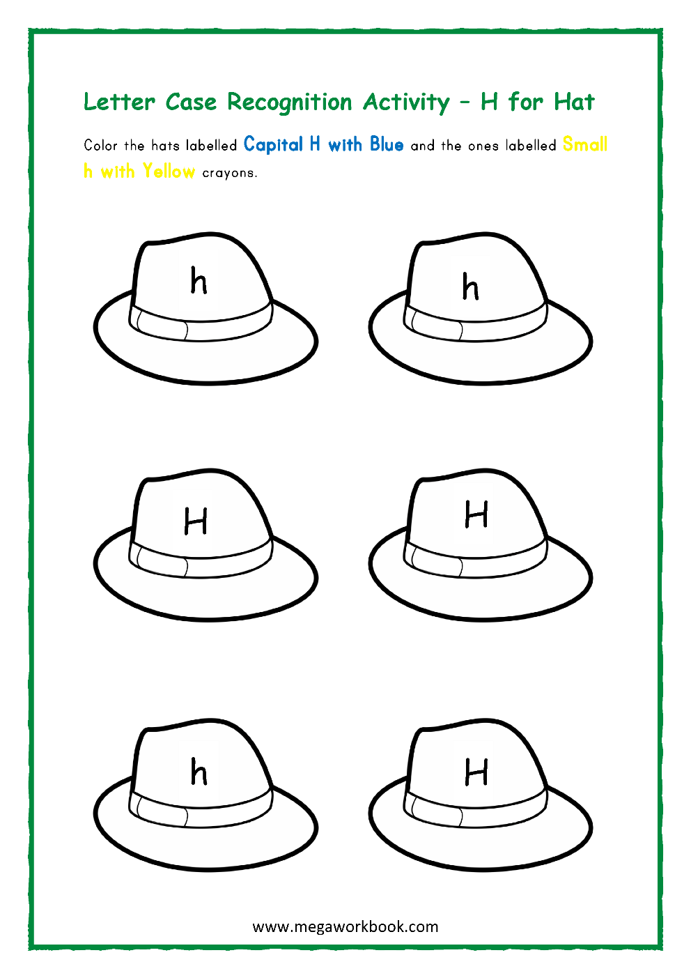 Letter h activities
