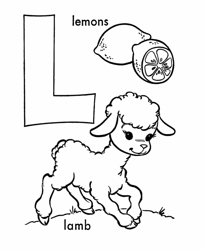 Abc alphabet coloring sheet