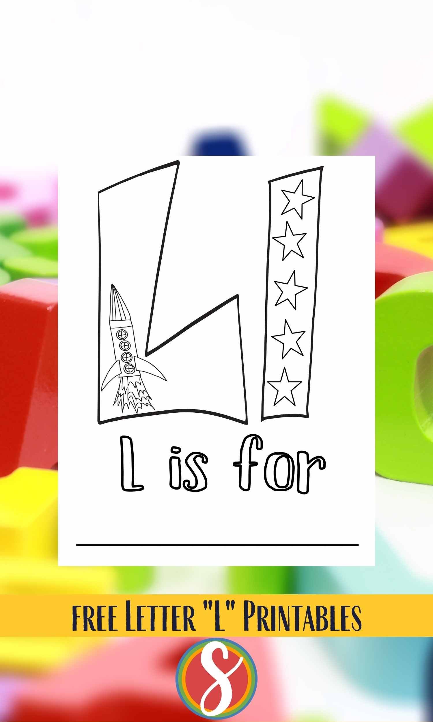 Free letter l coloring pages â stevie doodles