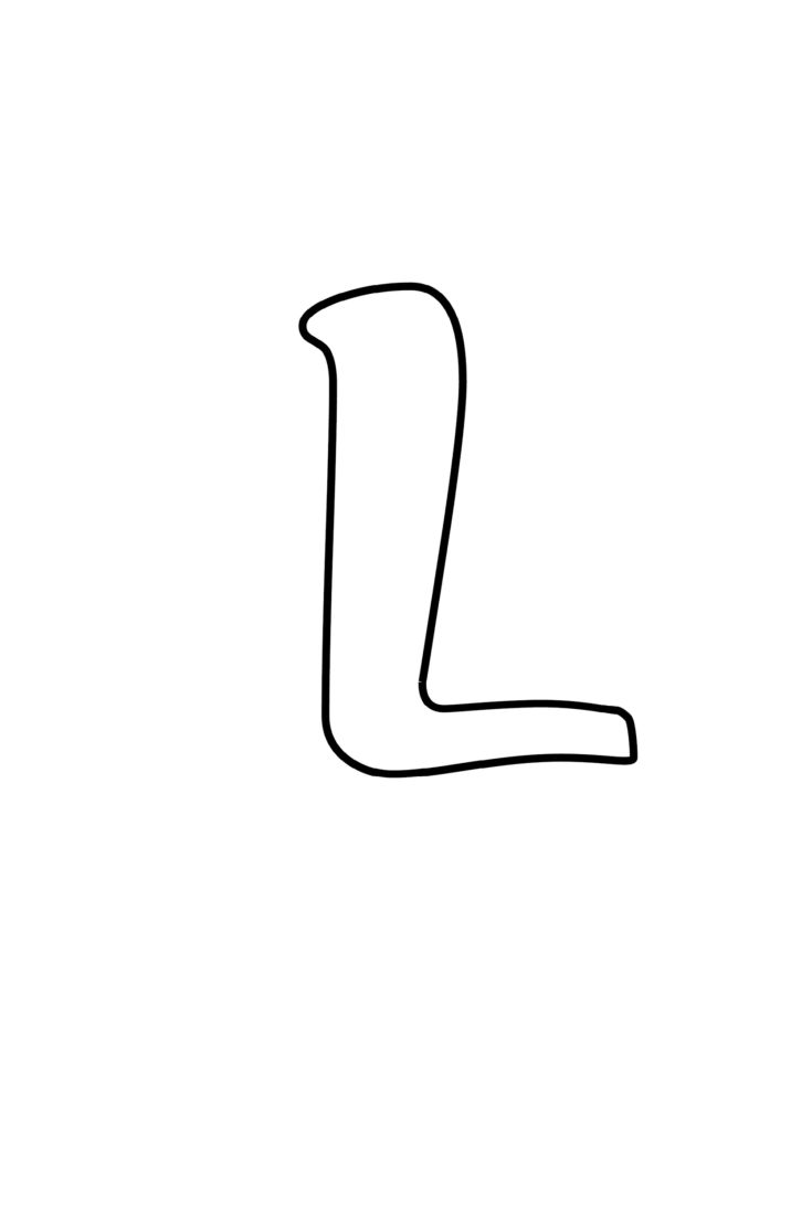 Printable cursive bubble letter l cursive bubble letters bubble letters bubble letter l