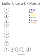 Letter l coloring pages