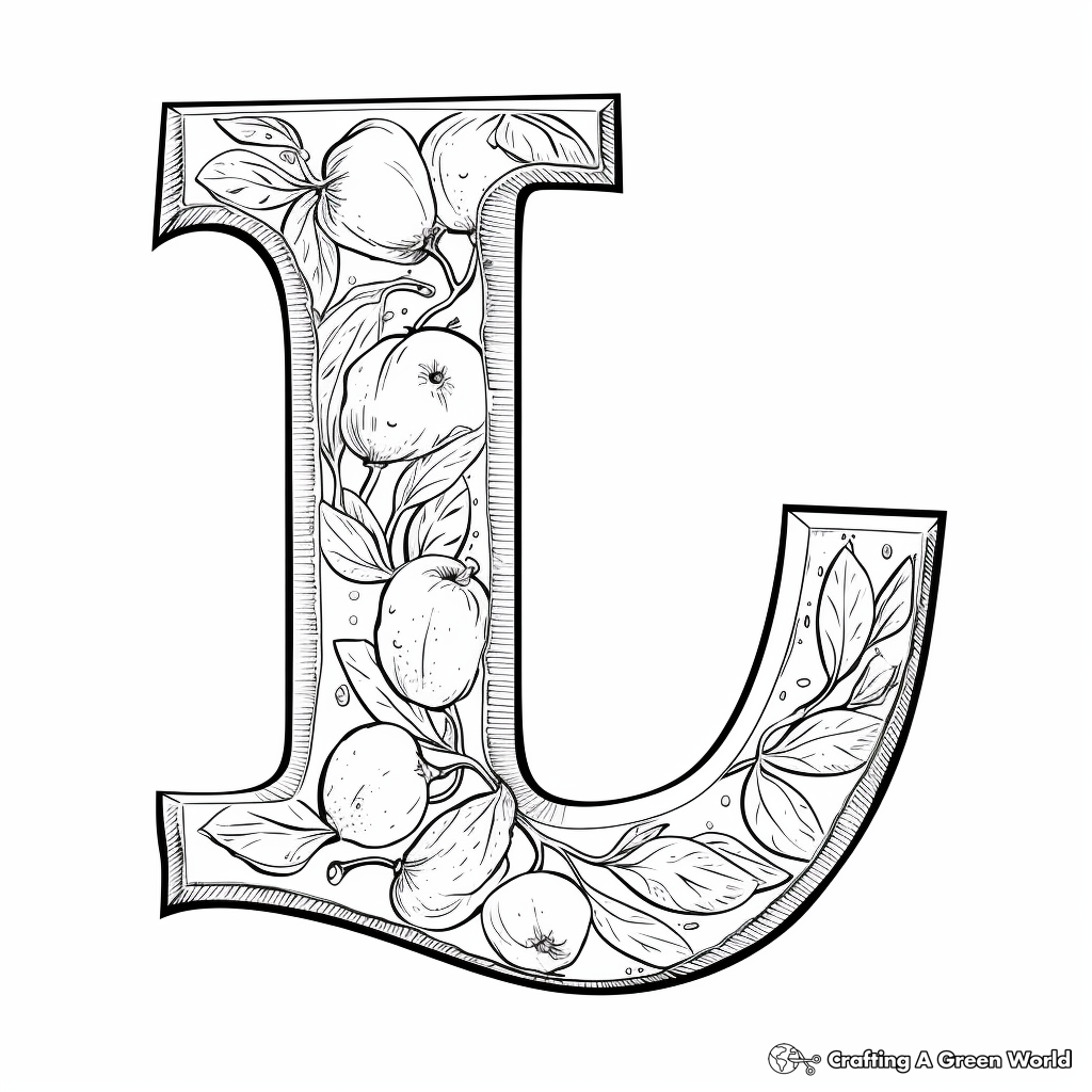 Letter l coloring pages