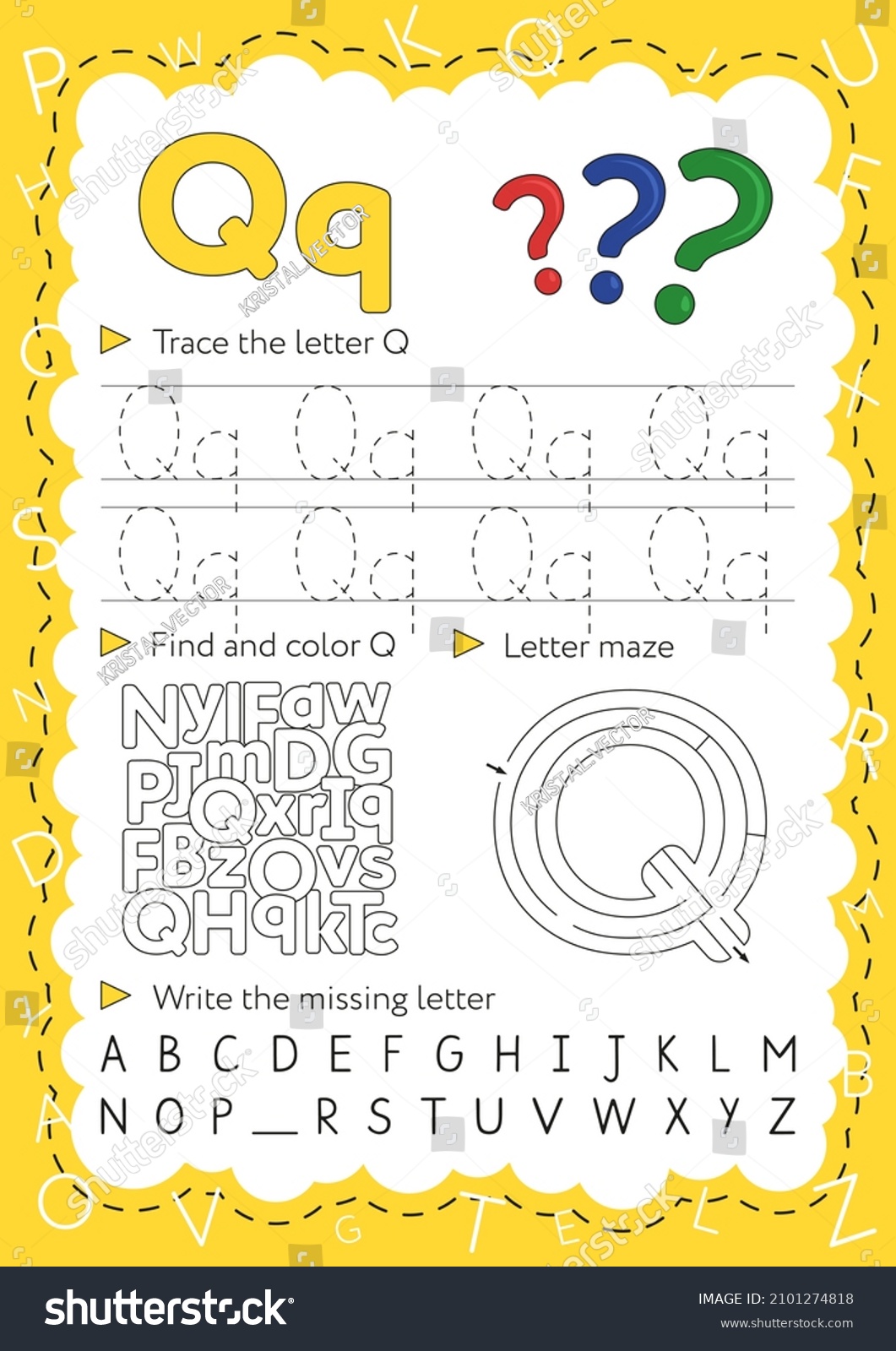 Q letter activity over royalty