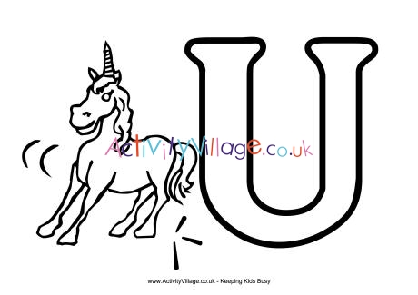 Louring alphabet u