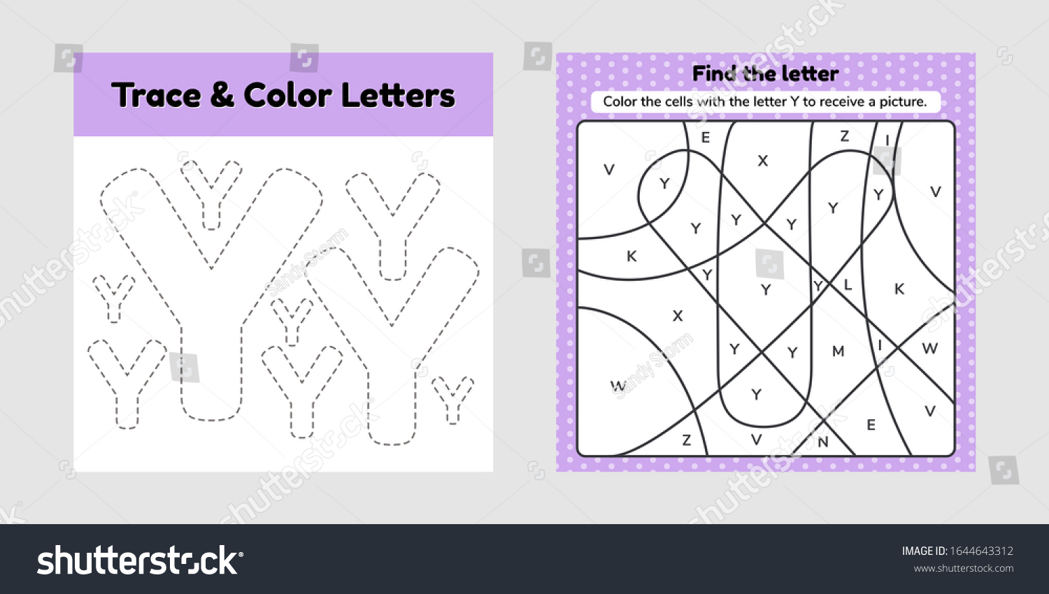 Vector illustration coloring book letter kids stock vector royalty free