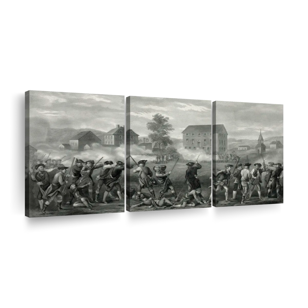 Battle of lexington art canvas prints frames posters
