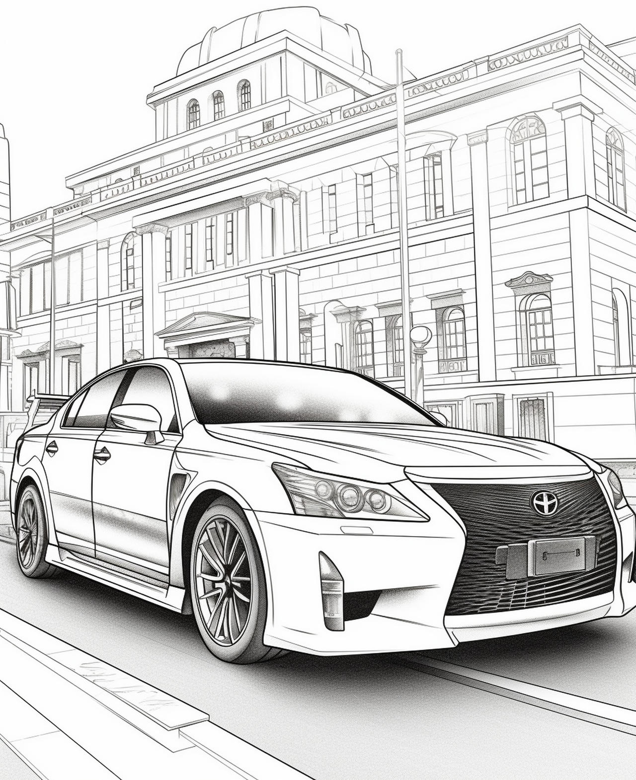 Cars coloring pages in premium quality by coloringbooksart on