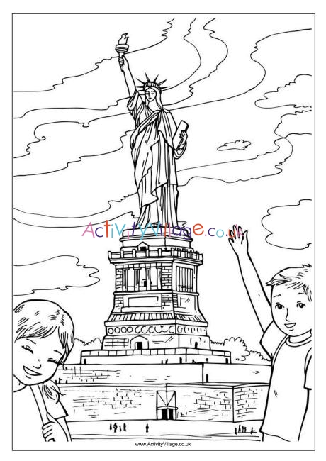 Statue of liberty louring page
