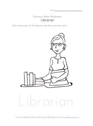 Librarian worksheet all kids network