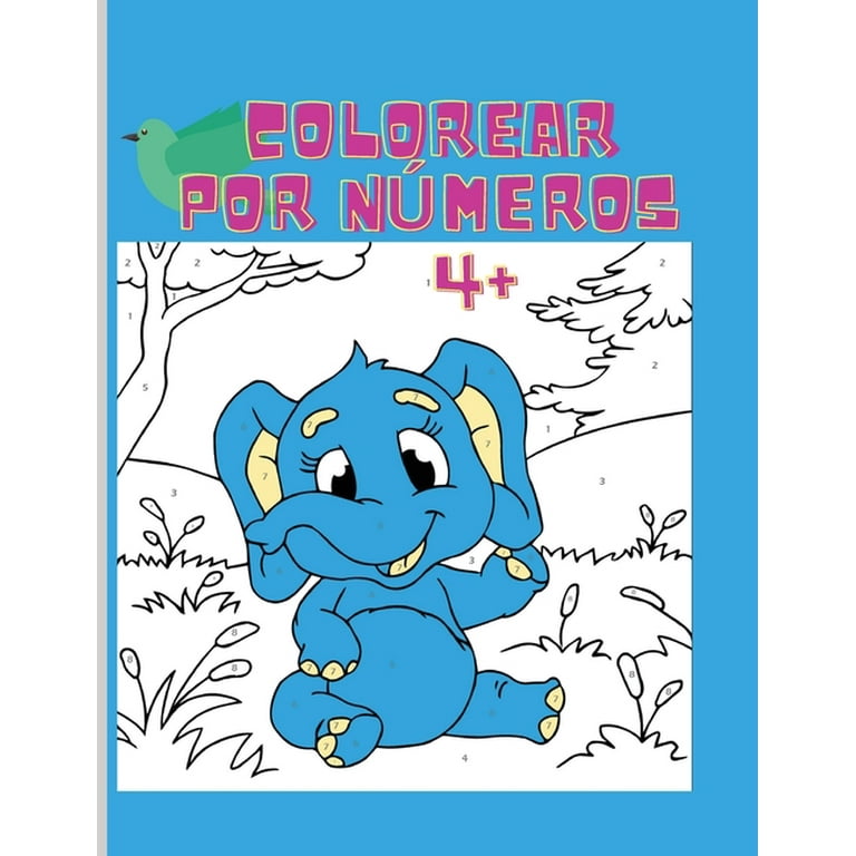 Colorear por nmeros increble libro para colorear por nmeros horas de diversin coloreando de fcil a difcil paperback