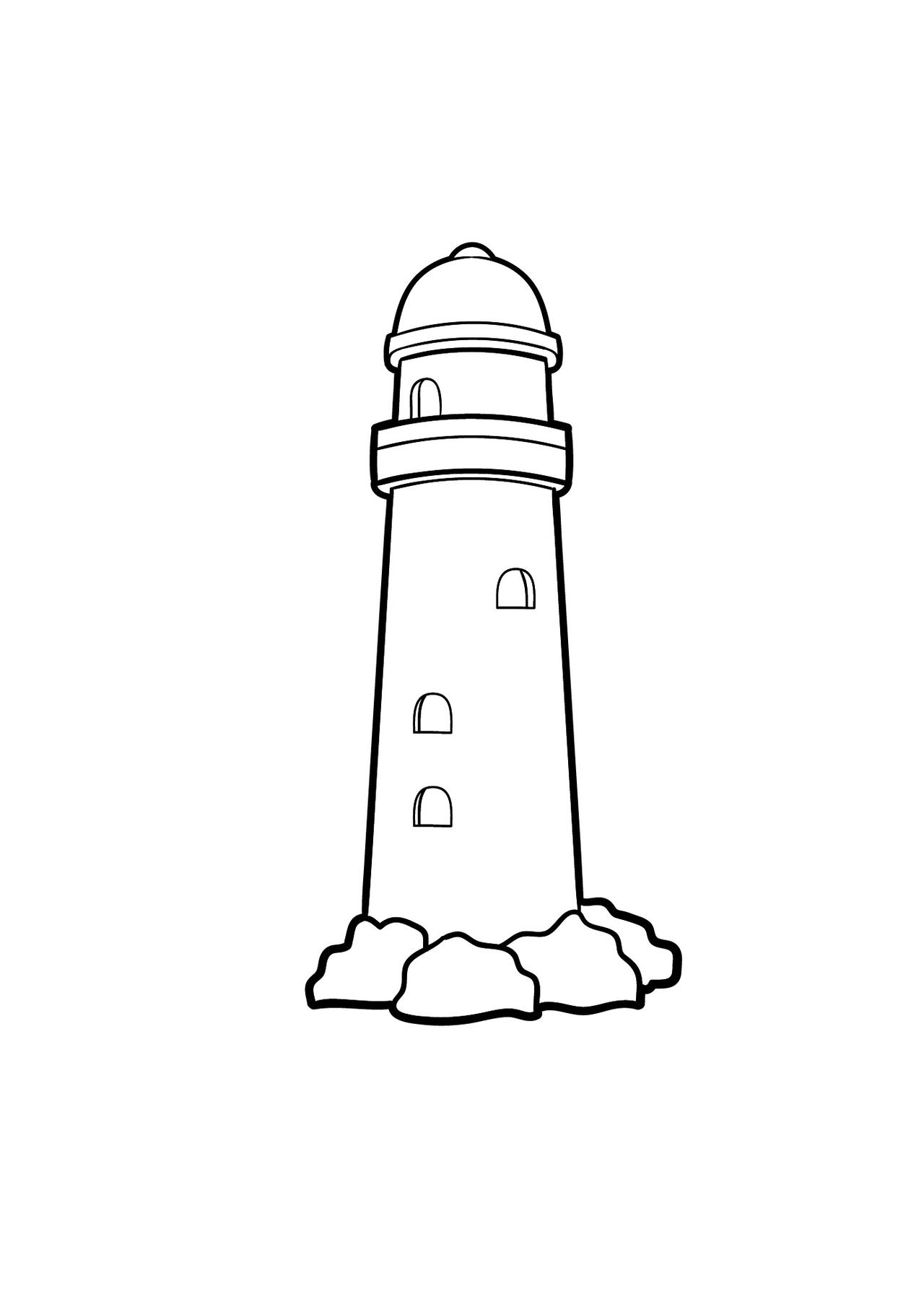 Lighthouse coloring pages by coloringpageswk on