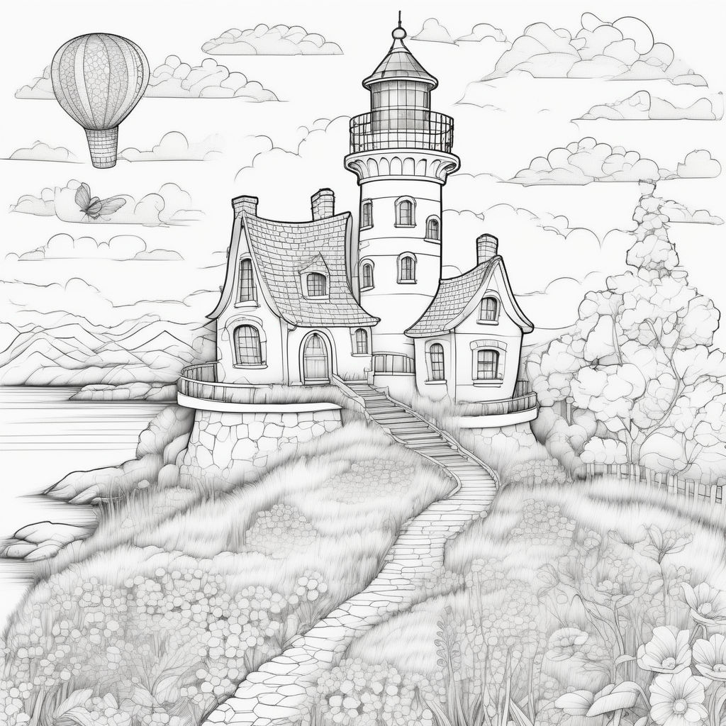 White colouring page