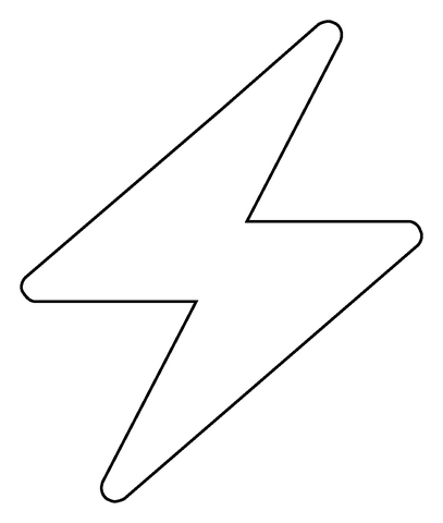 Lightning emoji coloring page free printable coloring pages