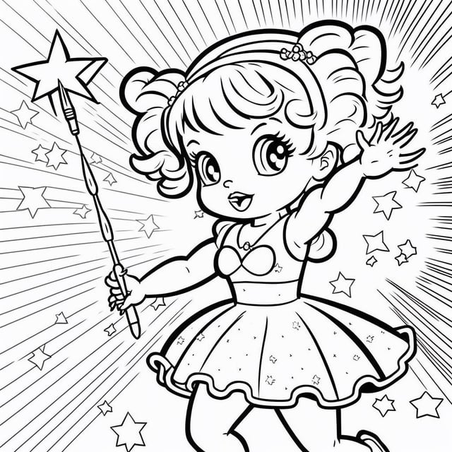 Cute coloring pages kinda rmidjourney
