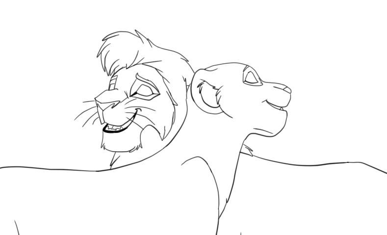 Free to use kiara and kovu base by kayla on