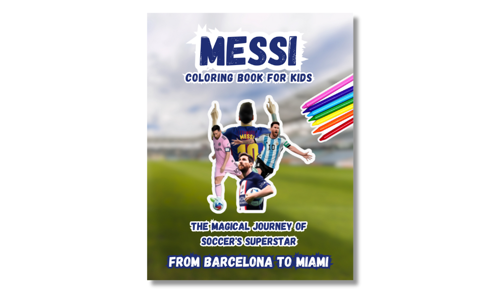 Lionel messi coloring book for kids who love the player and the sport the perfect gift for boys and girls who are passionate about soccer designs agmg books