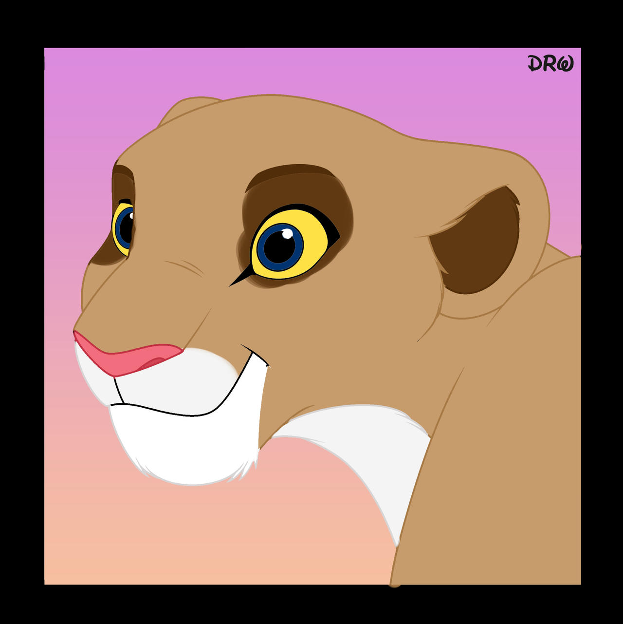 Kaitlin as a lioness coloring page by disneyfangirl on