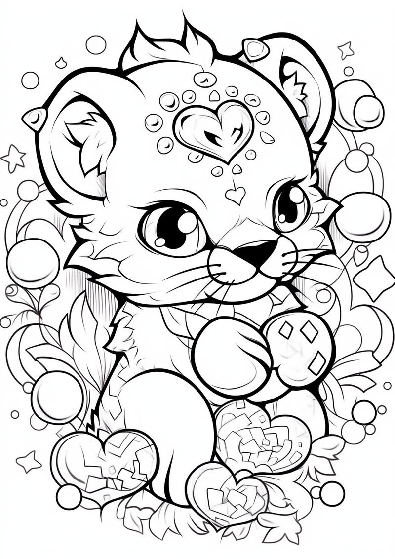 Free to use lisa frank inspired lineart by slimecrimez on