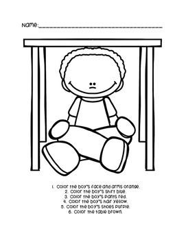 Coloring listening activity by engaging ells tpt