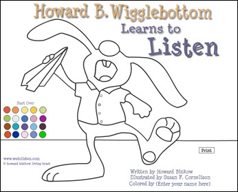 The we do listen foundation color me howard personalized coloring pages