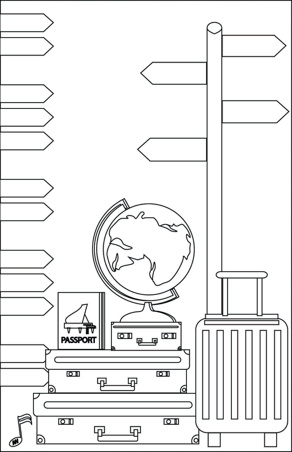 Music from around the world coloring page â leila viss pk