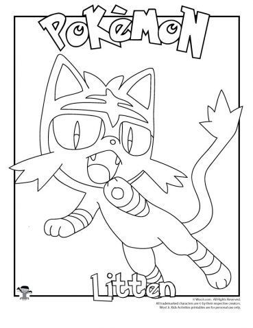 Litten coloring page book page crafts book