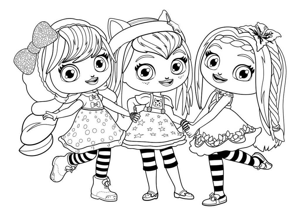 Little charmers group coloring sheet nick jr coloring pages little charmers disney princess coloring pages