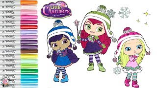 Little charers coloring book page little charers hazel lavender posie sprinkled donuts