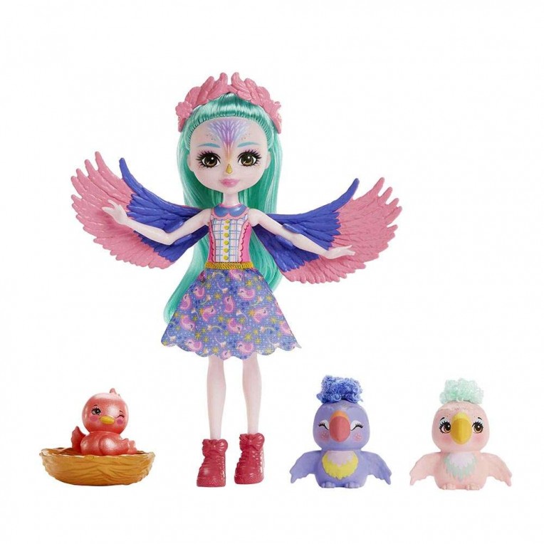 Enchantimals city tails main street filia finch family hkn