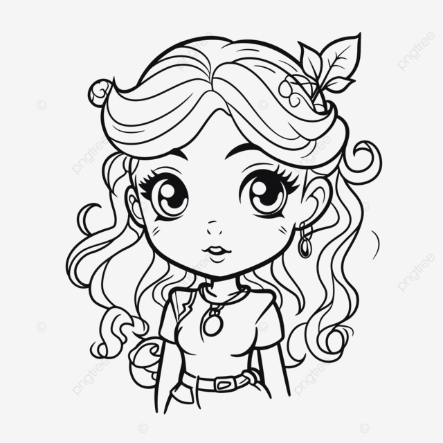 Cute little girl coloring pages outline sketch drawing vector wing drawing girl drawing ring drawing png and vector with transparent background for free download