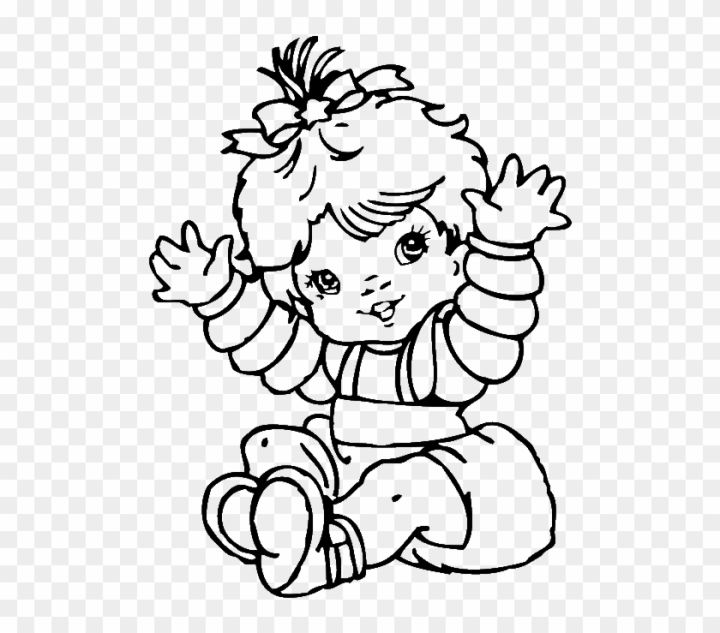 Free cute baby girl coloring pages