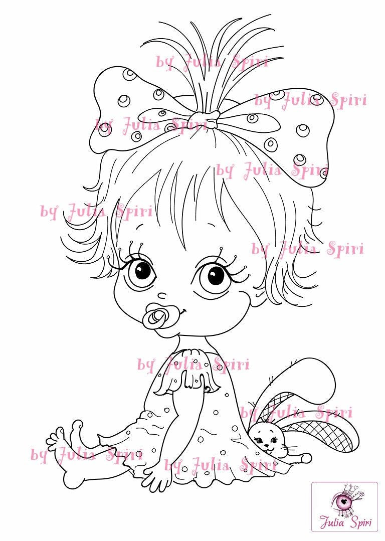 Coloring page baby girl its a girl â the art of julia spiri