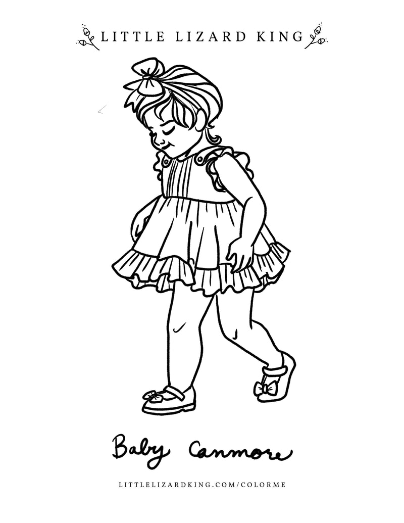 Canmore baby coloring page â little lizard king