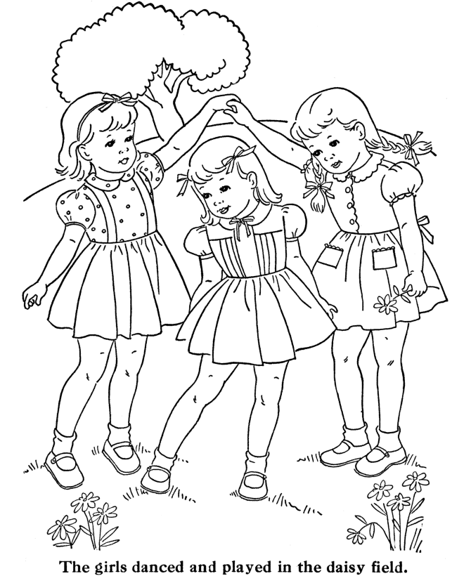 Bluebonkers girl coloring pages
