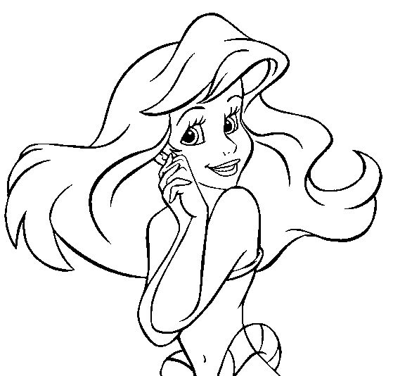 The little mermaid line art by serena by serena on