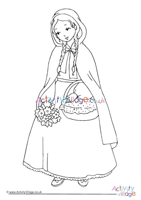 Little red riding hood louring page